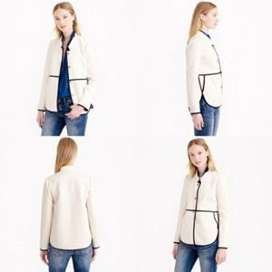 J.Crew NWOT sz 0P Cream and Navy Blazer